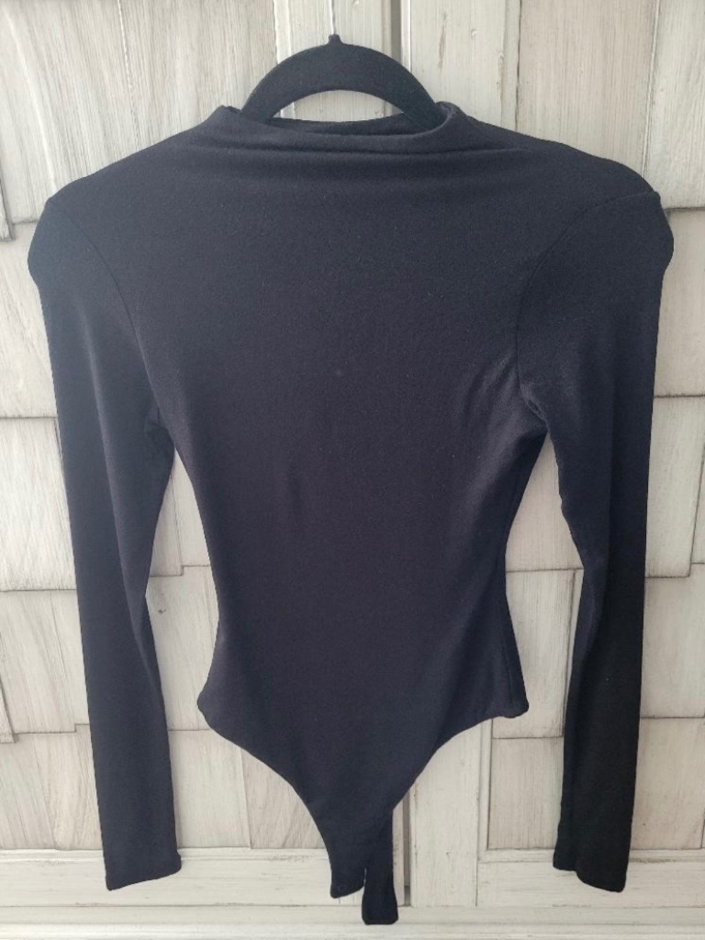 NAKED WARDROBE WOMEN’S LONG SLEEVE BODY SUIT SIZE SMALL BLACK